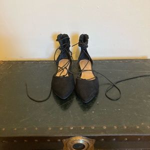 Laced Ballet Flats